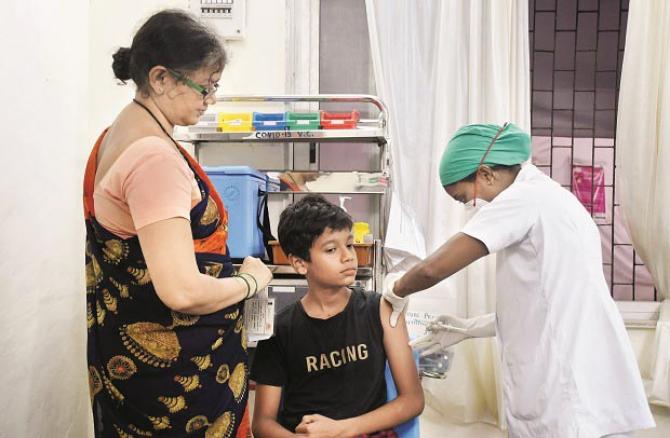  Children over the age of 12 are also being vaccinated.Picture:INN