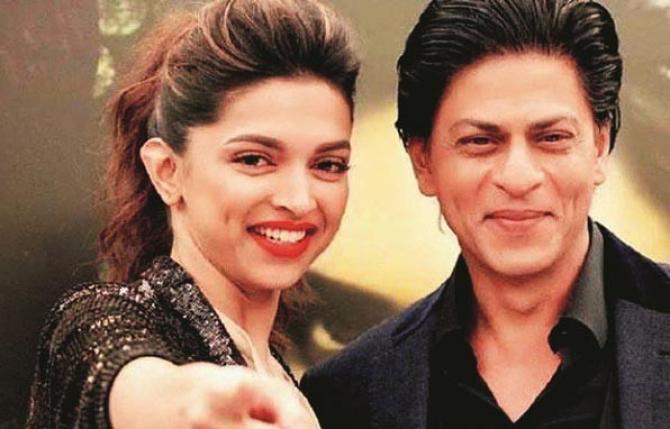 King of Bollywood Shah Rukh Khan and Deepika Padukone.Picture:INN