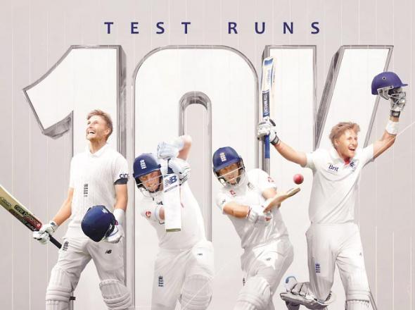 Former England captain Joe Root has completed 10,000 runs in Test cricket.Picture:INN