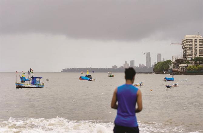 The city looks overcast in the suburbs. However, torrential rains have not started. (PTI)