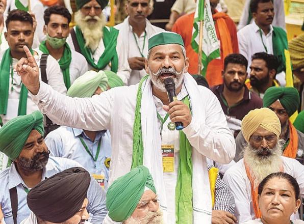 Leading farmer leader Rakesh Takit. Photo: INN.Picture:INN