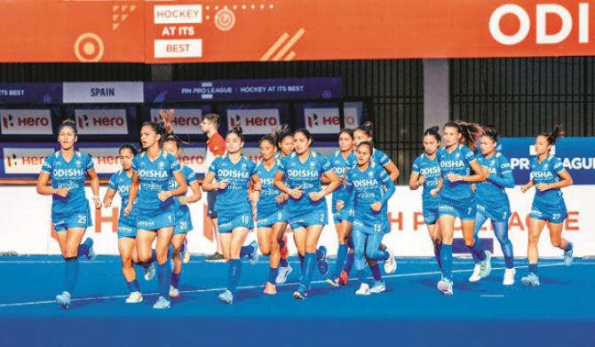 The Indian women`s hockey team has high hopes this time.Picture:INN