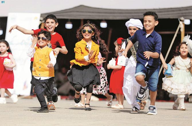 Children in Saudi Arabia celebrate Eid. (Photo: Saudi Agency)