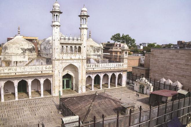Varanasi History Gyanvapi Mosque which is a target of sectarians these days.Picture:PTI