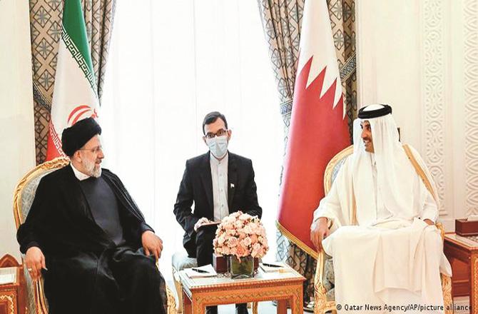 Iranian President Ibrahim Raisi visited Qatar in February (File photo)