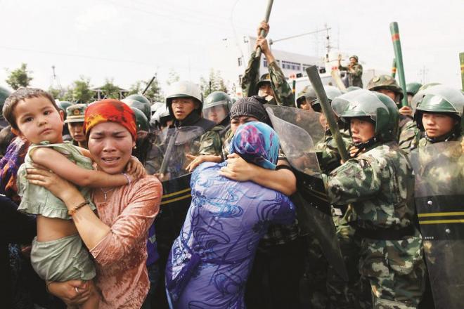 File photo of a protest against the detention of Uighur Muslims in Xinjiang Search for this on Google.Picture:INN