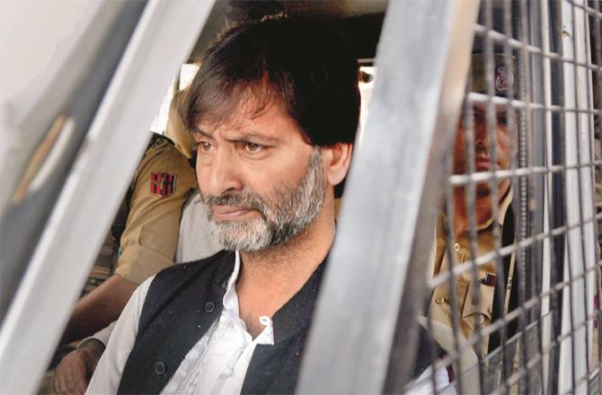 Yassin Malik has also been accused of being involved in terrorist activities. (PTI file photo)