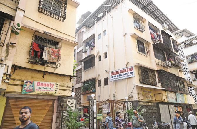 The building in Vasai where Aftab`s family lived