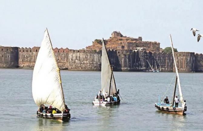 A beautiful picture of the historical fort of Marood Janjira located in the sea..Picture:INN
