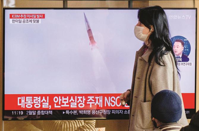 North Korean missile.Picture:INN