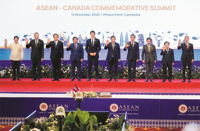 Group photo of ASEAN Summit participants. (AP/PTI)
