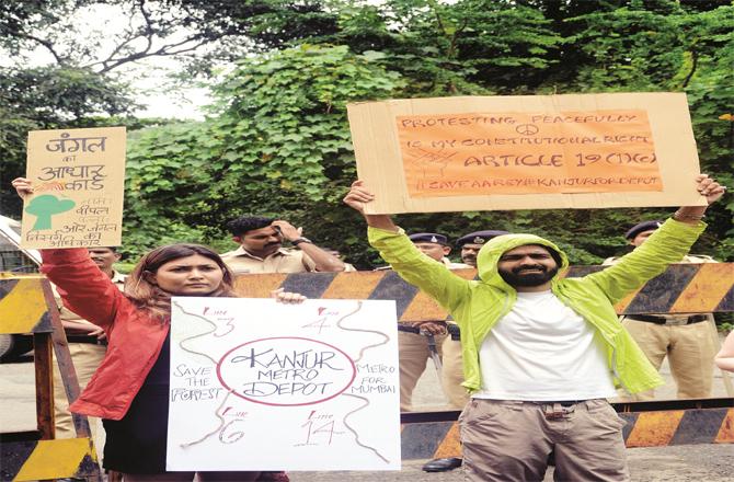 There was a strong protest against the car shed in Aray Colony. (File Photo)