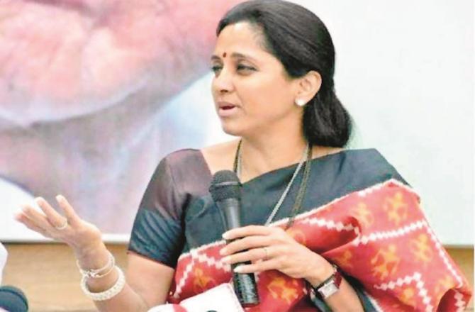 Member of Parliament Supriya Salle spoke to media representatives