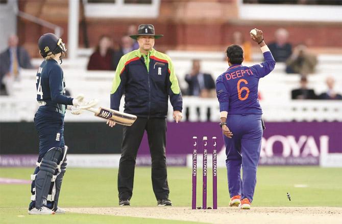 British media and cricket players have objected to the Indian team`s victory in the India vs England women`s cricket match at Lord`s