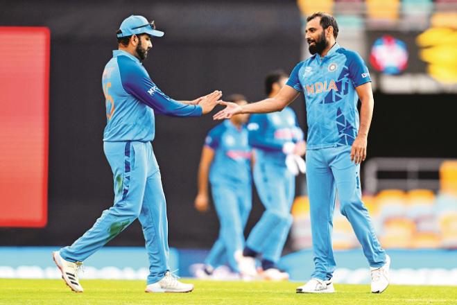 Rohit Sharma and Mohammed Shami .Picture:INN