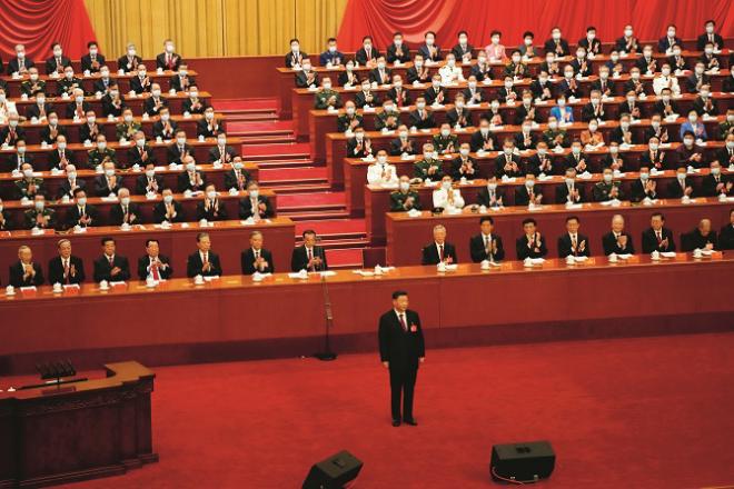 Chinese President Xi Jinping in the important meeting..Picture:AP/PTI