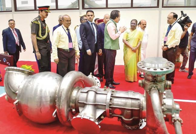 Draupadi Murmu, President of the Republic of India on the occasion of the inauguration of the Cryogenic Engine factory.Picture:INN