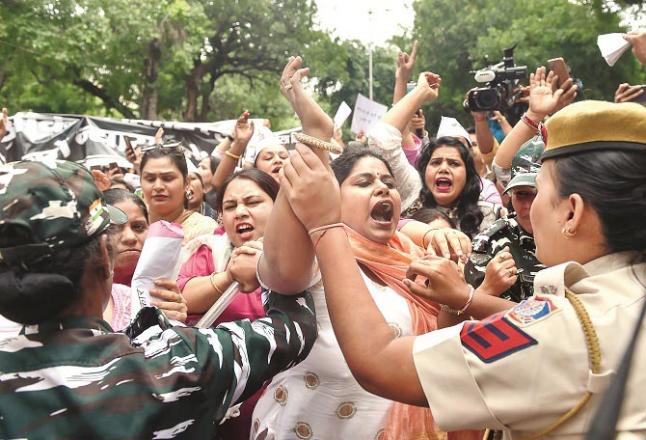  Women protesting against Ankita`s murder .Picture:INN