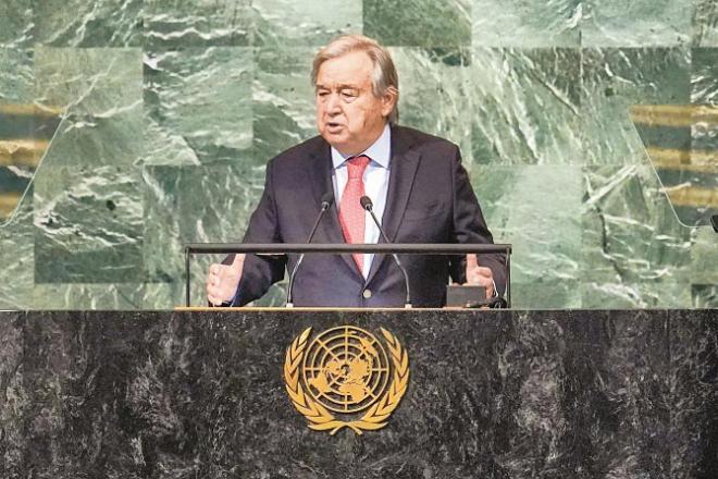 United Nations Secretary General Antonio Guterres will deliver the opening address to the General Assembly .Picture:INN