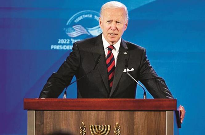 Joe Biden in an attempt to deal another blow to the Chinese economy .Picture:Agency