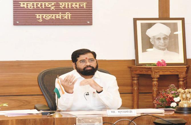 Chief Minister Eknath Shinde addressing seminarians online on Teachers` Day.