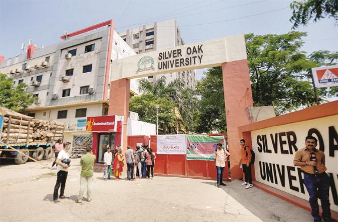 The Income Tax Department in Ahmedabad also raided Silver Oak University and started checking documents. (Photo: PTI)