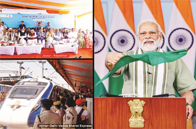 The Prime Minister flagged off the Vande Bharat train in an online program
