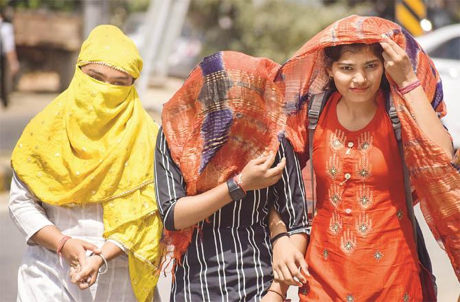 Arrangements are made to avoid the heat before stepping out of the house (Image: PTI)