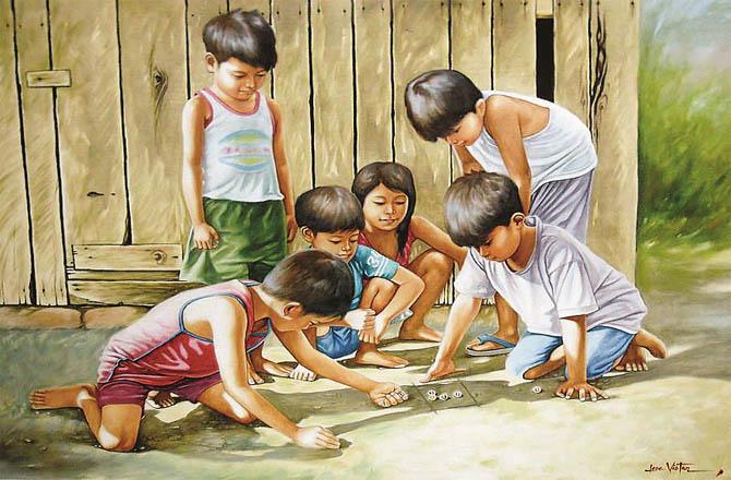 Even if a person wants to forget childhood games and childhood companions, he cannot forget