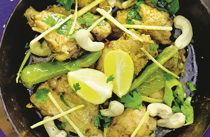 Hari Chicken Kadhai. Photo: INN