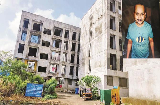 Vasai`s Illegal Oudh Building. (Photo: Hanif Patel. (Inset) Prashant Patil, the key accused in the housing scam
