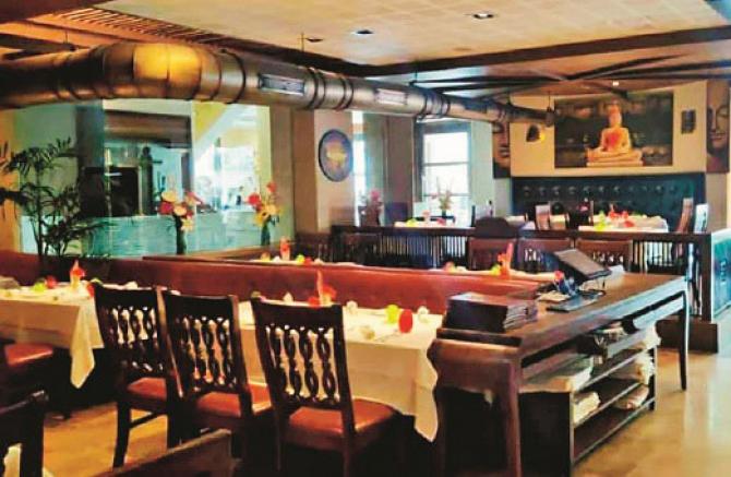 The Melting Pot Restaurant at Juhu looks sophisticated on the inside too. Photo: INN