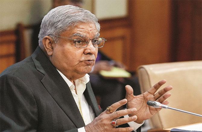 Rajya Sabha Chairman Jagdeep Dhankar. Photo: INN