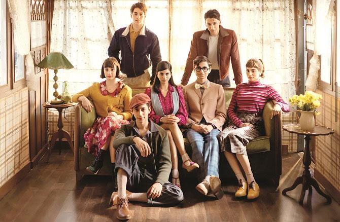 Young actors in a scene from The Archies. Photo: INN
