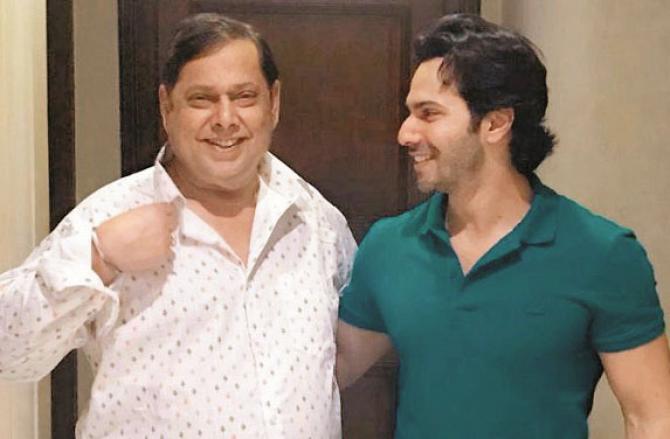 Varun Dhawan with his father David Dhawan. Photo: INN