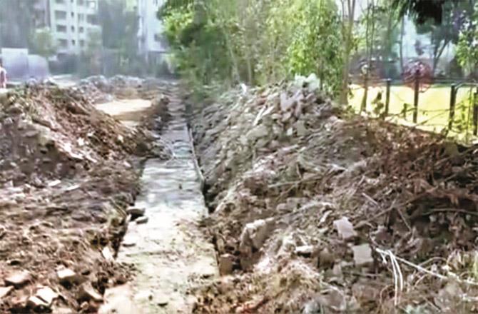 Phadke Maidan is being renovated.