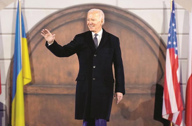 Joe Biden at the Royal Palace in Warsaw. (AP/PTI)
