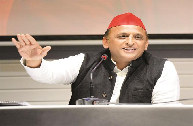 Akhilesh Yadav is making aggressive statements against BJP. (PTI)