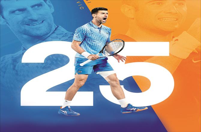 Serbian Novak Djokovic has won his 10th straight victory at the Australian Open, equaling Andre Agassi`s record.