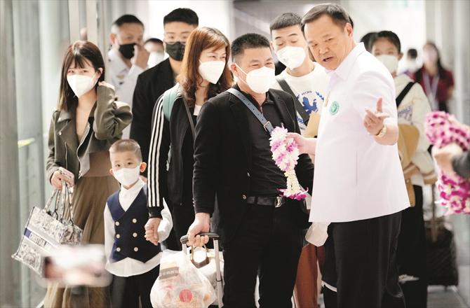 Thai Health Minister welcomes Chinese tourists to his country. (PTI)