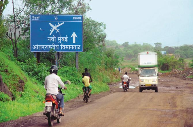 The construction of Navi Mumbai Airport is going on fast. (File Photo)