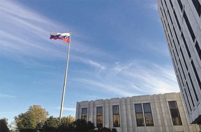 Russian Embassy building in Washington.