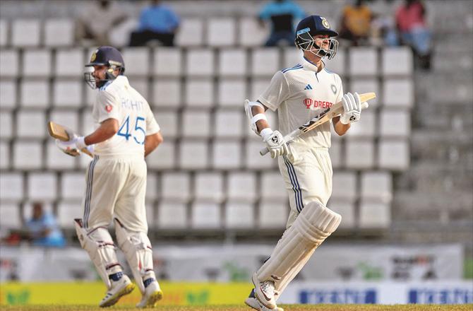 Yashwhi Jaiswal and Rohit Sharma batted brilliantly