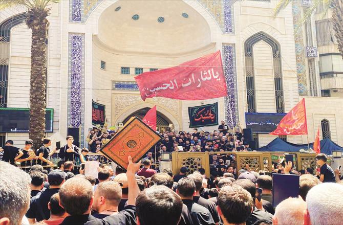 Demonstrators protested in Lebanon on Friday with copies of the Holy Quran in their hands.