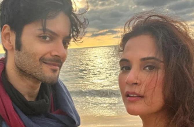 Ali Fazal And Richa Chadha. Photo : INN