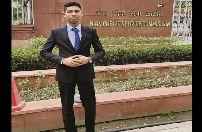 In the picture, Muhammad Burhan Zaman can be seen outside the UPSC headquarters.