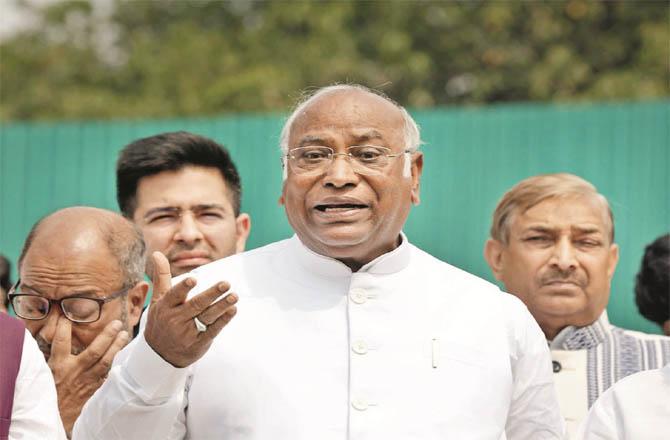 Congress president Mallikarjun Kharge