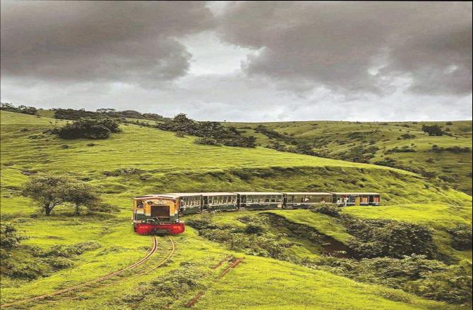 The experience of reaching Matheran by toy train passing through lush green mountains is always memorable.