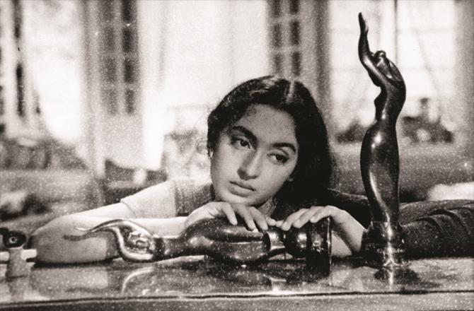 Actress Nutan who lives the character on screen