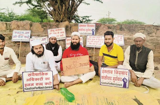 Nasir`s brother Jaber has again sat on a sit-in in Ghat Meka village since March 11. (Image taken from Twitter)